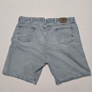 Wrangler Jeans Shorts Mens 44 Relaxed Fit Blue Denim Cut Off Vintage Style